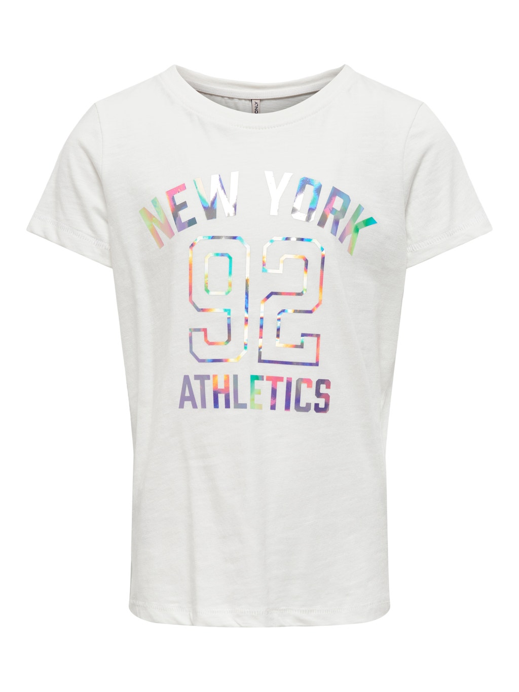Scully Merchandising marathon Zilverkleurige print T-shirt | Wit | ONLY®