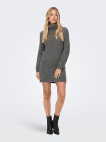 ONLY Roll Neck Knitted Dress -Smoked Pearl - 15271459