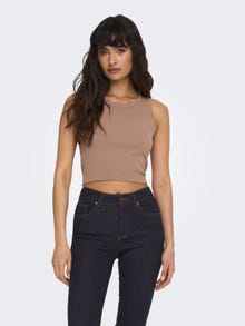ONLY Cropped tank top -Beaver Fur - 15271533