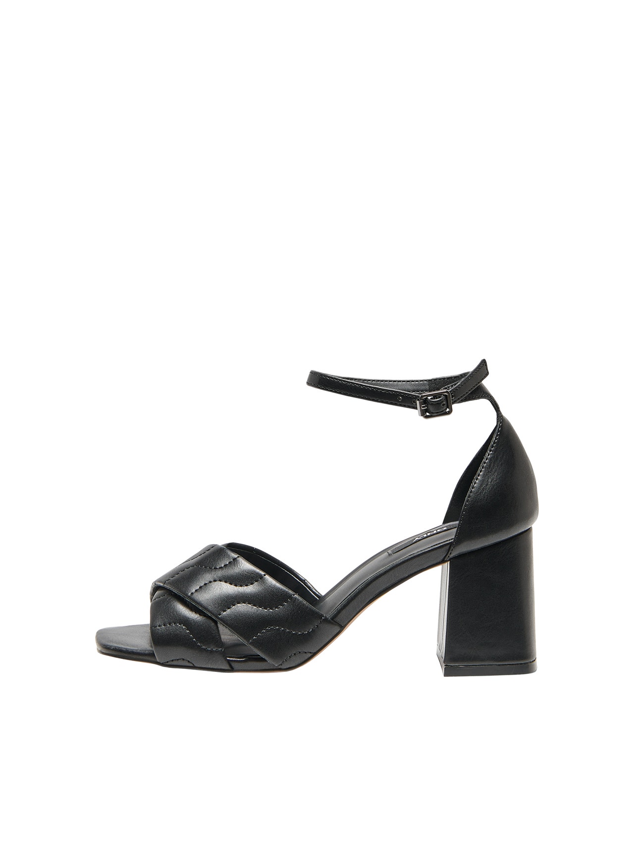ONLY Quilted heeled sandals -Black - 15271557
