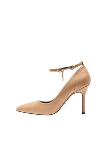 ONLY Pointed toe Adjustable strap Heels -Tan - 15271601