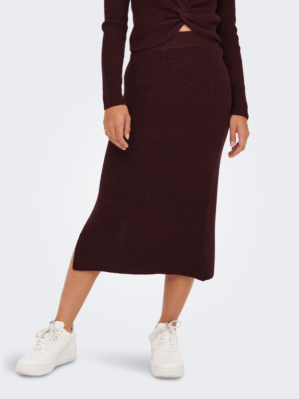 Shape Jupe mi-longue texturée violette pailletée | FR Shape Jupe mi-longue texturée violette pailletée | FR