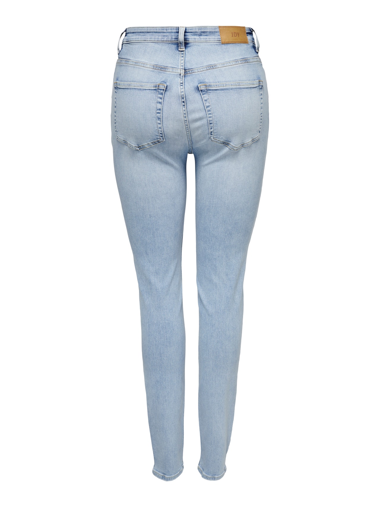 ONLY Ausgestellt Hohe Taille Zerrissene Säume Jeans -Light Blue Denim - 15271616