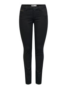 ONLY Skinny Fit Mittlere Taille Jeans -Black Denim - 15271705
