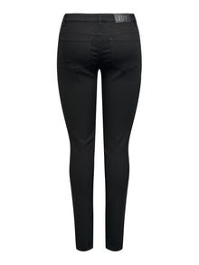 ONLY JDYTulga reg glidelås Skinny fit jeans -Black Denim - 15271705
