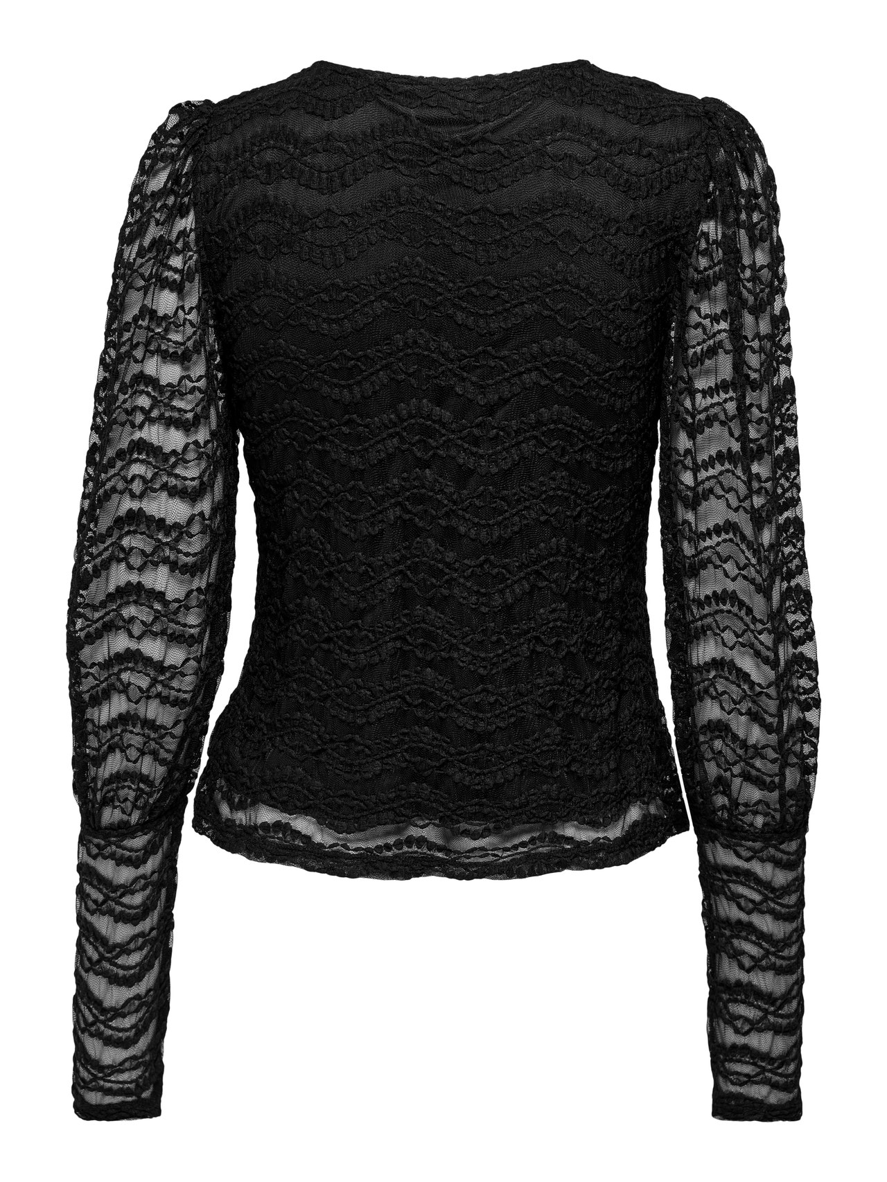 ONLY Lace Long Sleeved Top -Black - 15271712