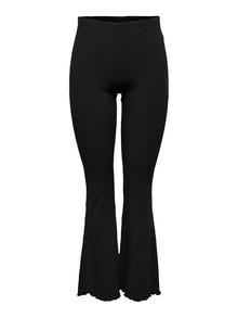 ONLY Flared Fit Trousers -Black - 15271736