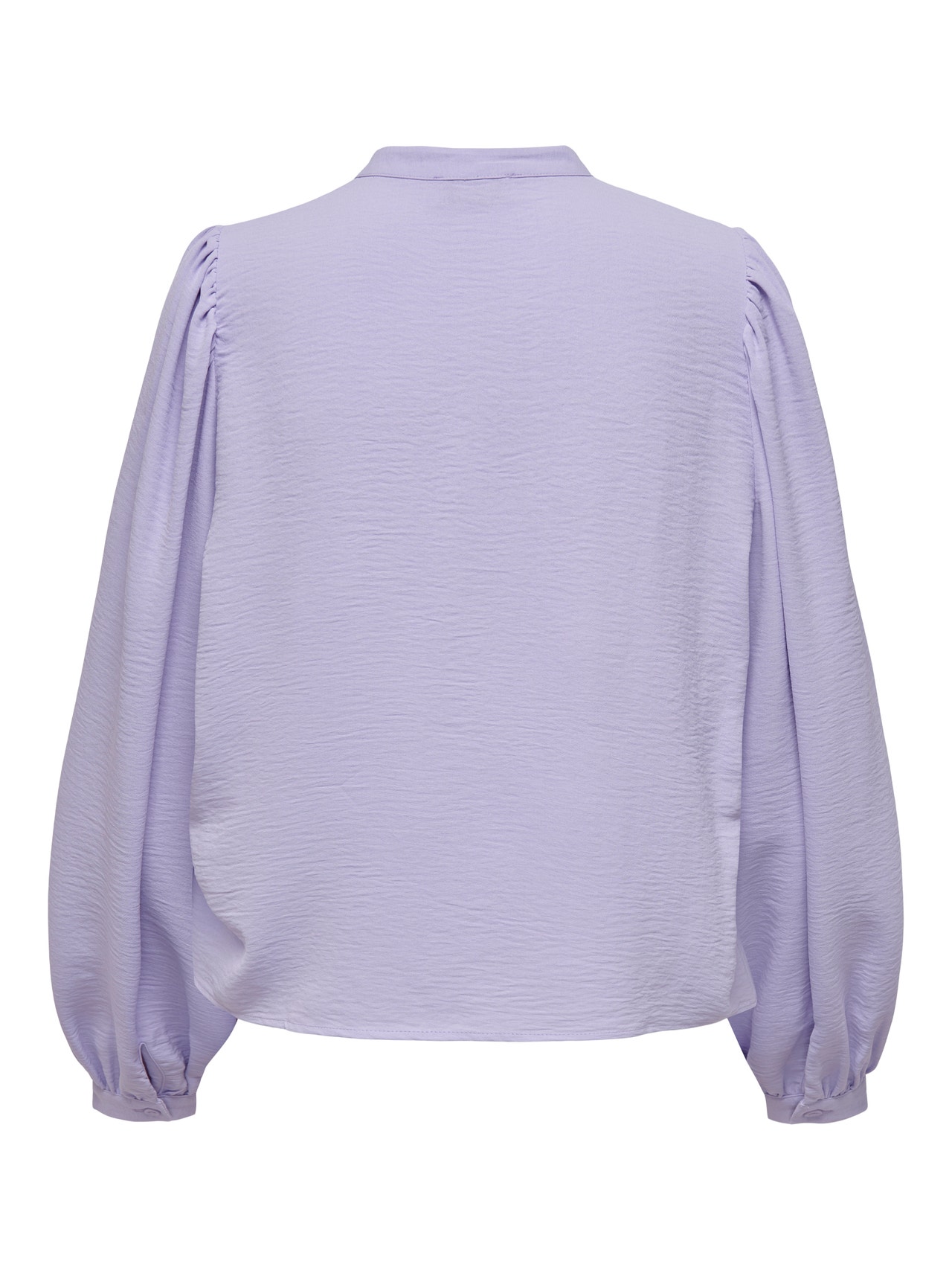 ONLY Loose fit Chinese boord Manchetten met knoop Volumineuze mouwen Top -Lavender - 15271743