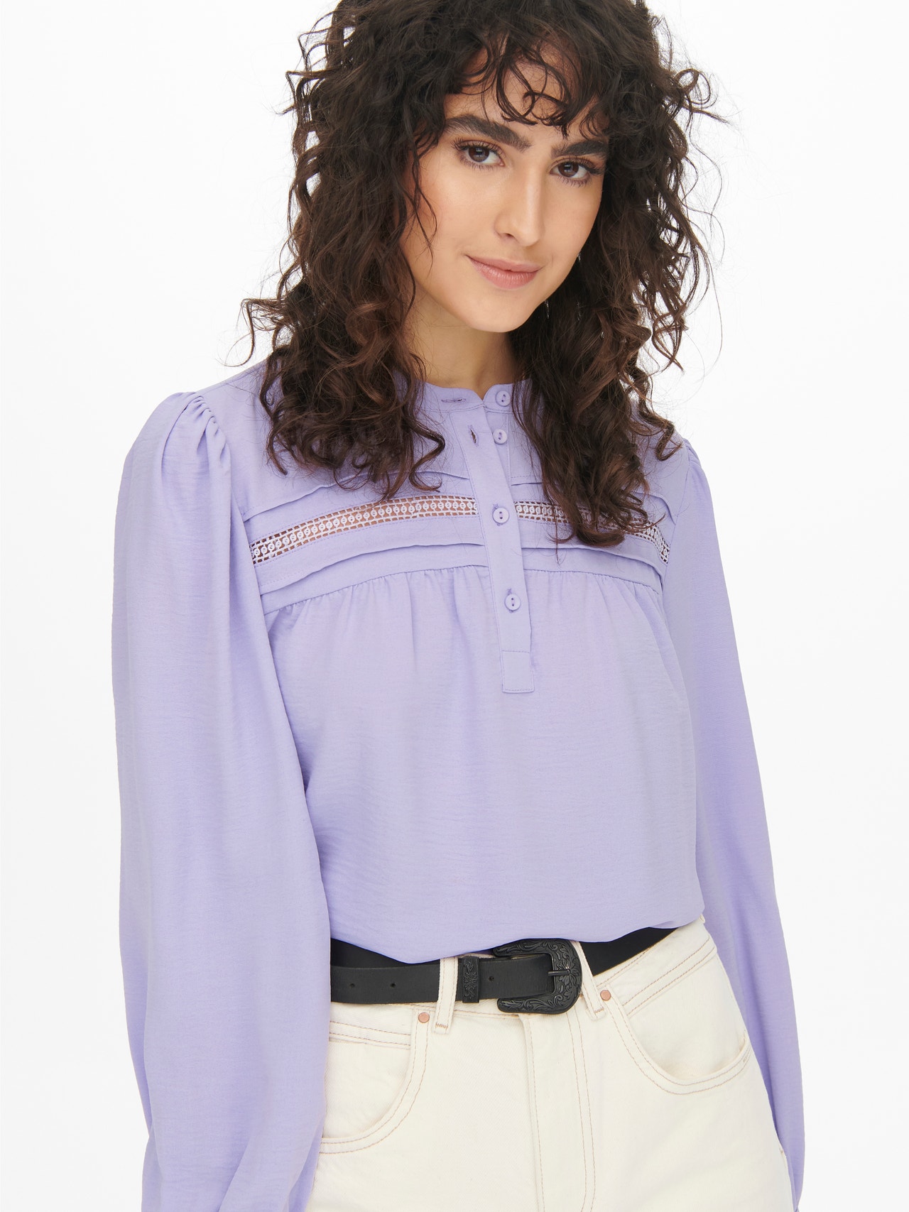 ONLY Splitt Skjorte -Lavender - 15271743