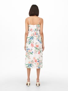ONLY Normal geschnitten Trapezausschnitt Langes Kleid -White - 15271755