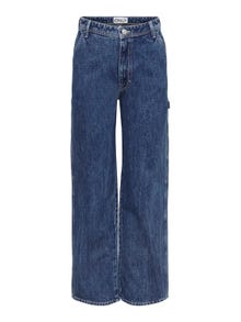 ONLY Gerade geschnitten Hohe Taille Jeans -Medium Blue Denim - 15271792