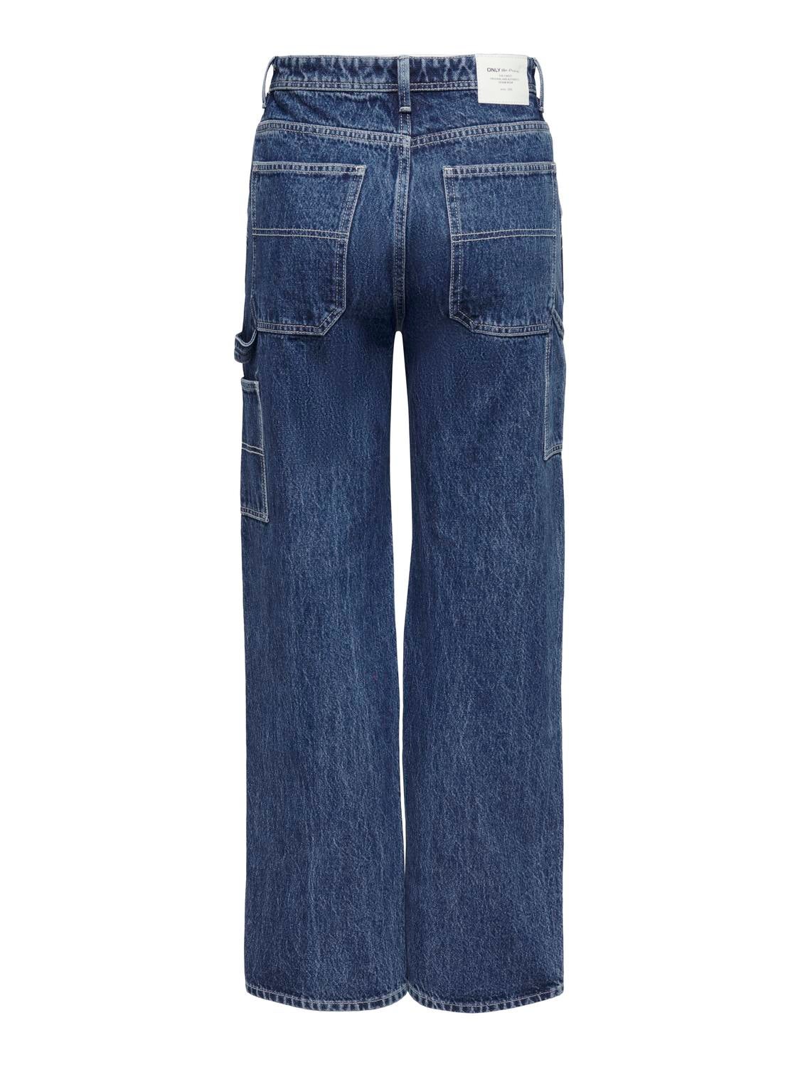 Thumbnail - Onlwest Hohe Taille Gerade Geschnitten Jeans