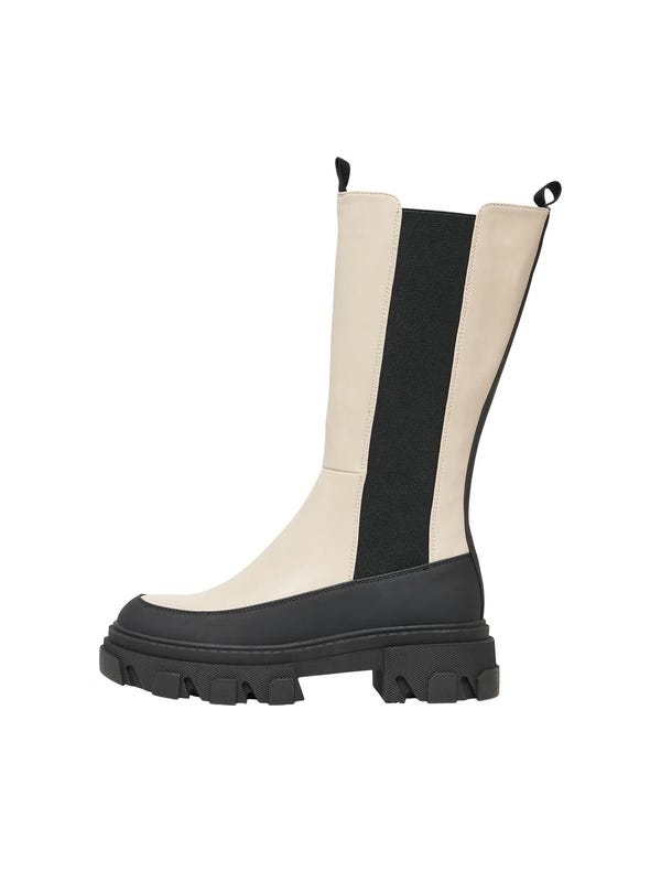 chunky long boots