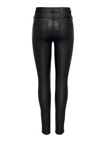 ONLY Skinny trousers with high waist -Black - 15271914