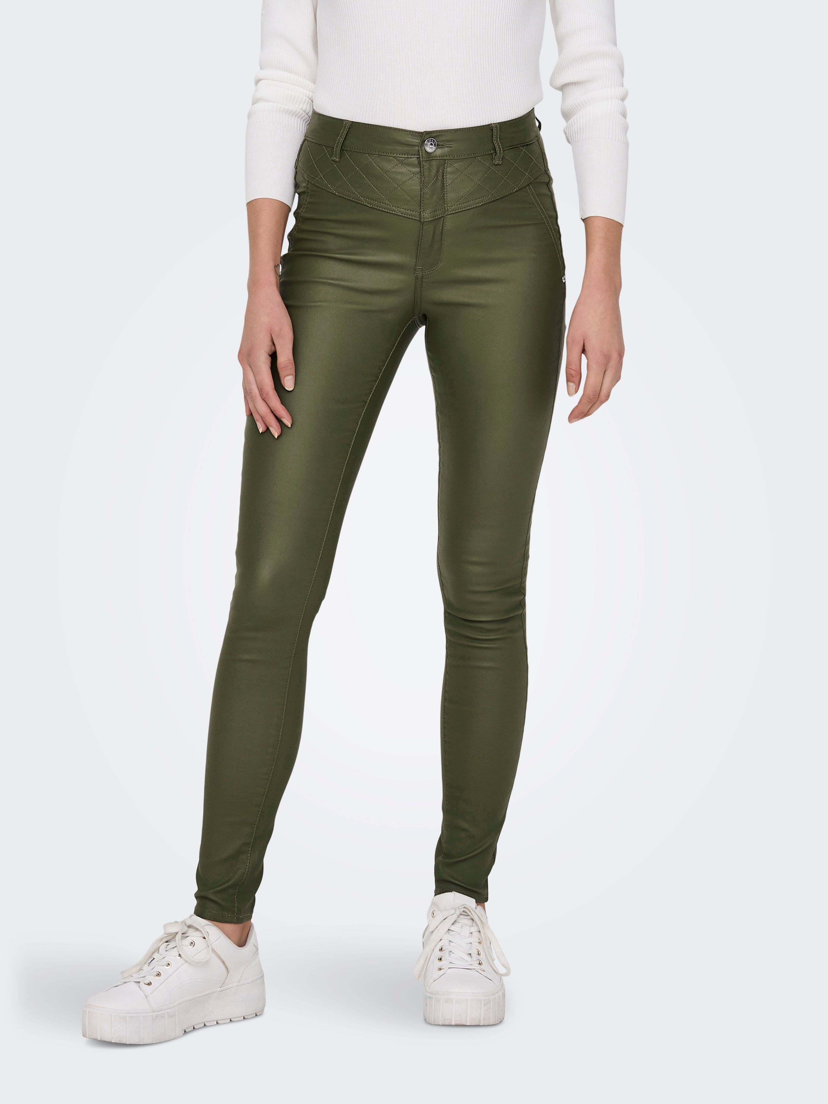 High rise skinny sale trousers