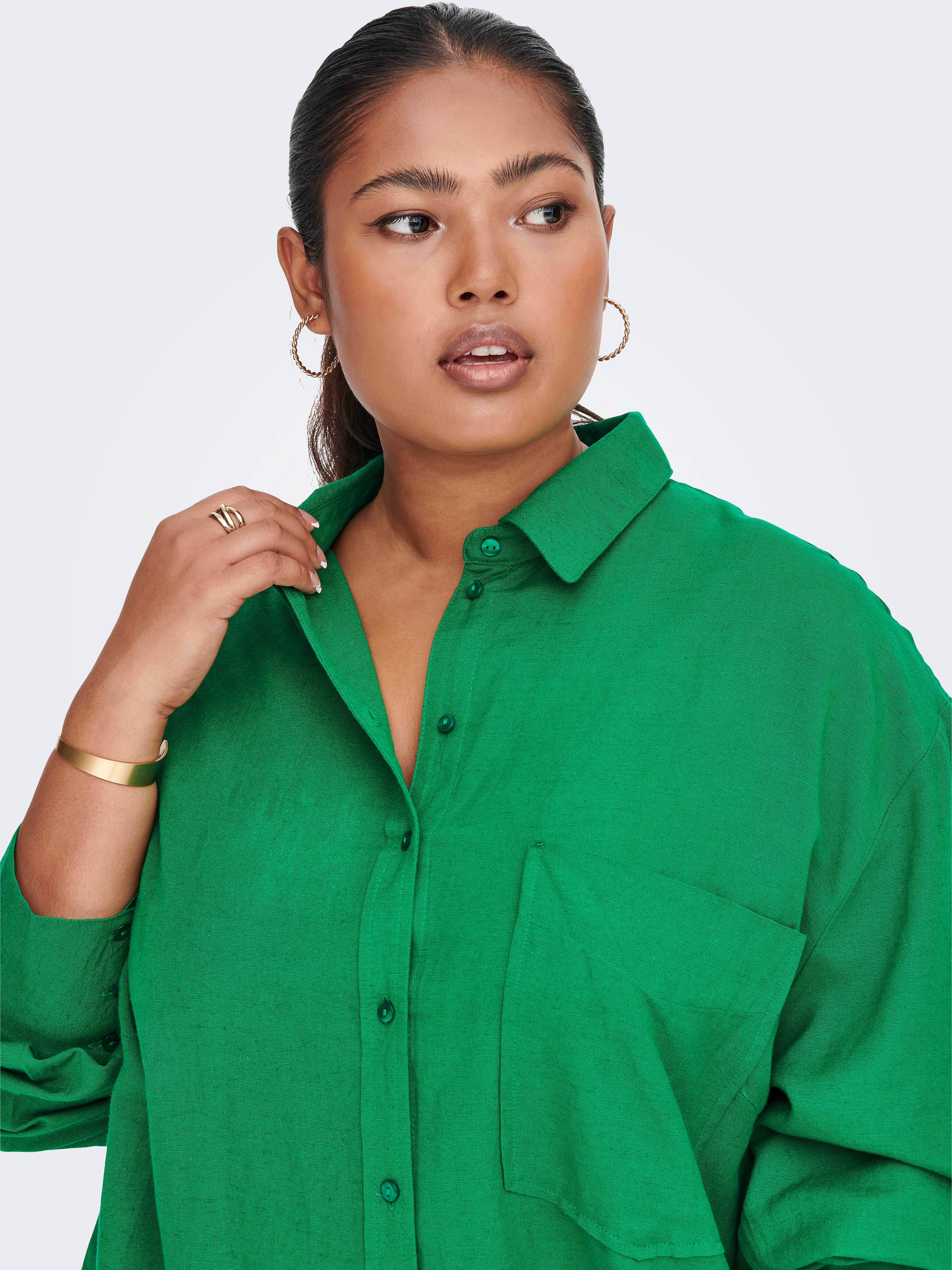 emerald green shirts for ladies