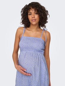 ONLY Regular Fit Square neck Maternity Thin straps Short dress -Sweet Lavender - 15272103
