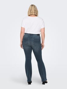 ONLY CARSally High Waist Flared Jeans -Blue Black Denim - 15272132