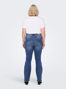 ONLY Curvy CARSally hw skinny Flared Jeans -Medium Blue Denim - 15272141