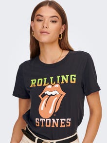 ONLY Rolling Stones printed T-shirt -Phantom - 15272165