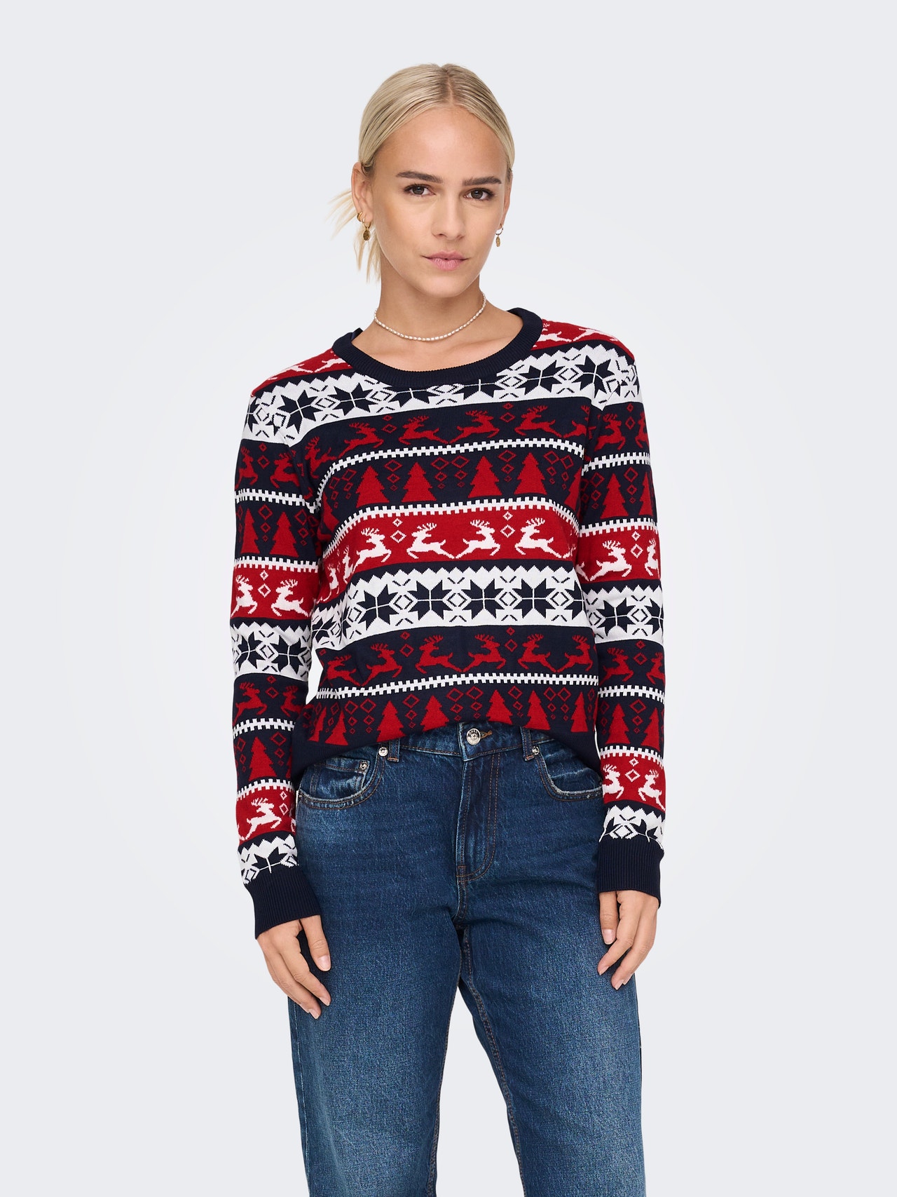 ONLY O-hals Pullover -Night Sky - 15272170