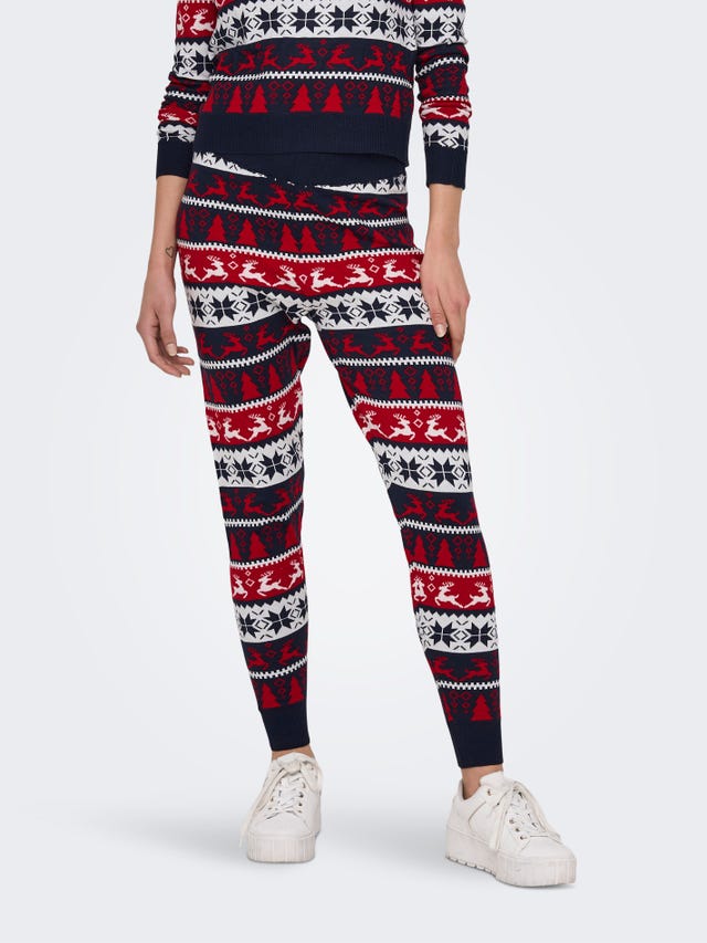 ONLY Leggings with christmas pattern - 15272171
