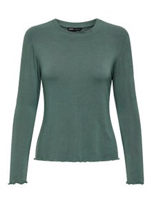 ONLY Wave edge Long sleeved top -Balsam Green - 15272215