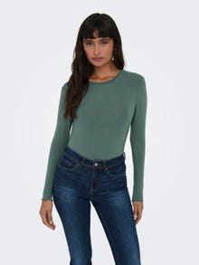 ONLY Regular Fit Round Neck Top -Balsam Green - 15272215