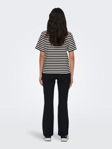 ONLY Striped t-shirt -Cloud Dancer - 15272227