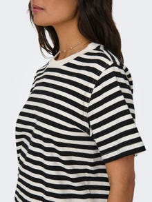 ONLY Striped t-shirt -Cloud Dancer - 15272227