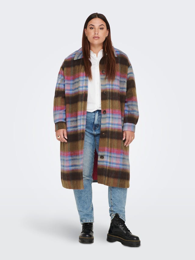 ONLY Curvy checked shacket - 15272261