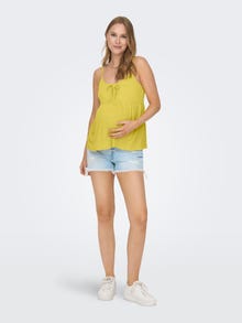 ONLY Regular Fit V-hals Maternity Topp -Cream Gold - 15272310