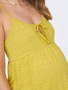ONLY Normal geschnitten V-Ausschnitt Maternity Top -Cream Gold - 15272310