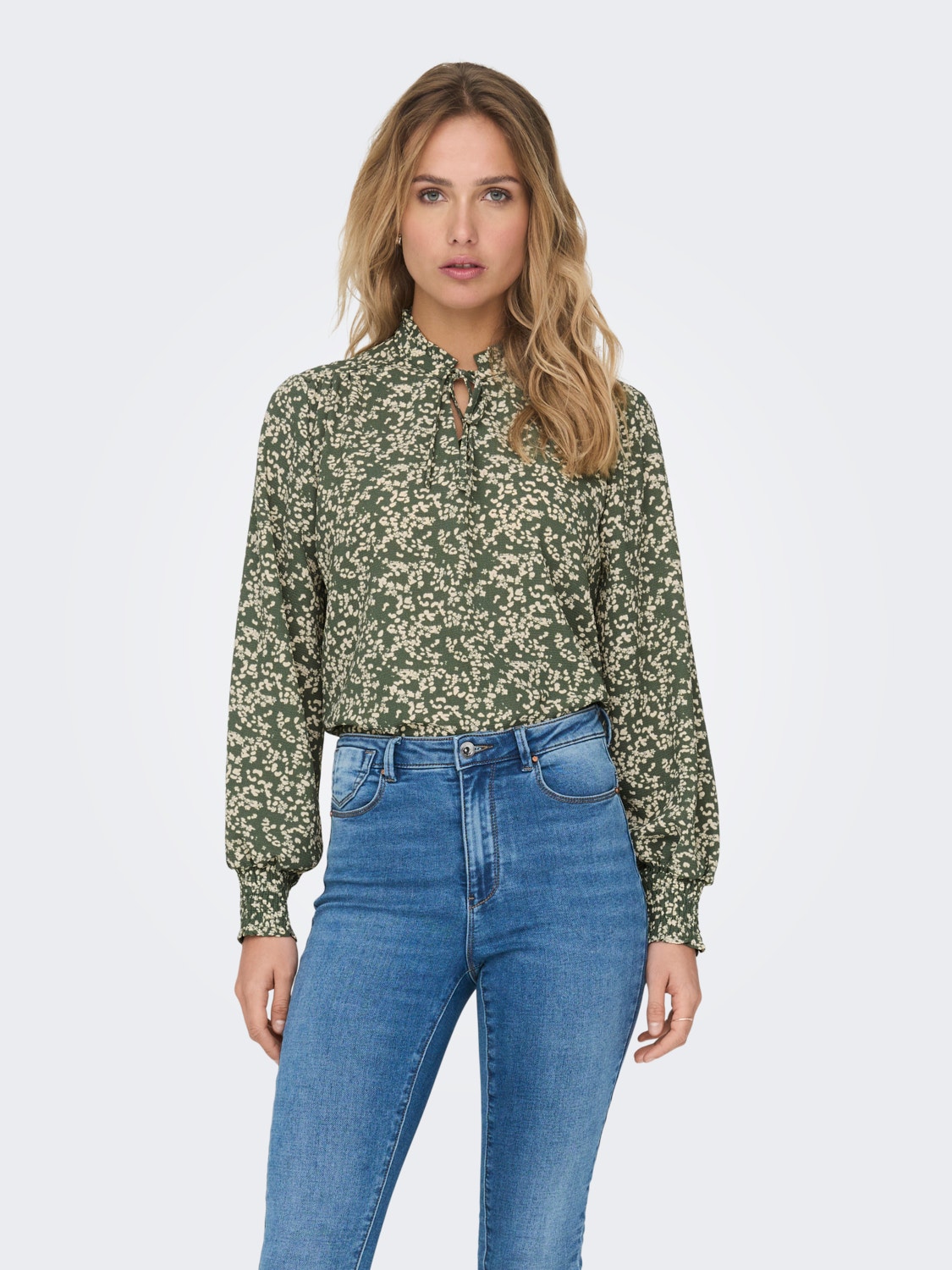 ONLY Relaxed Fit O-hals Topp -Duck Green - 15272328