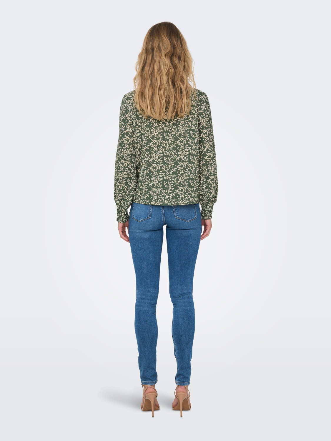 ONLY Relaxed fit O-hals Top -Duck Green - 15272328