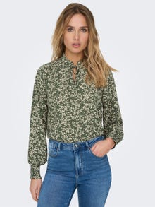 ONLY Tops Relaxed Fit Col rond -Duck Green - 15272328