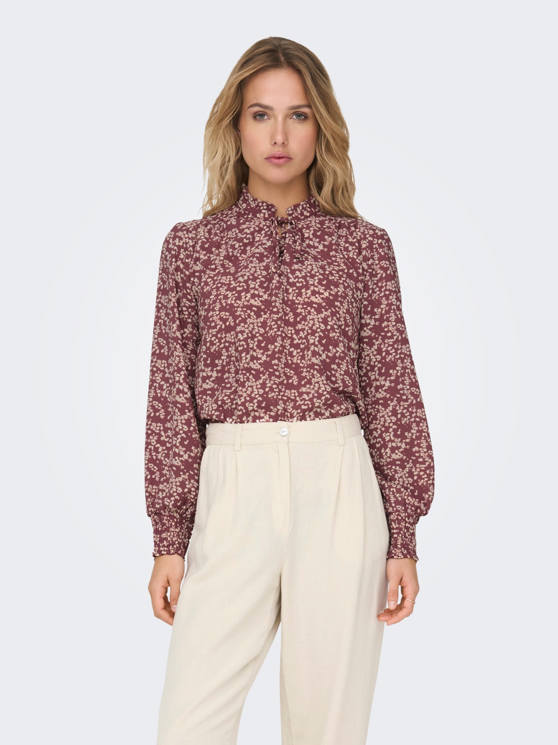 ONLY Relaxed Fit O-hals Topp -Rose Brown - 15272328