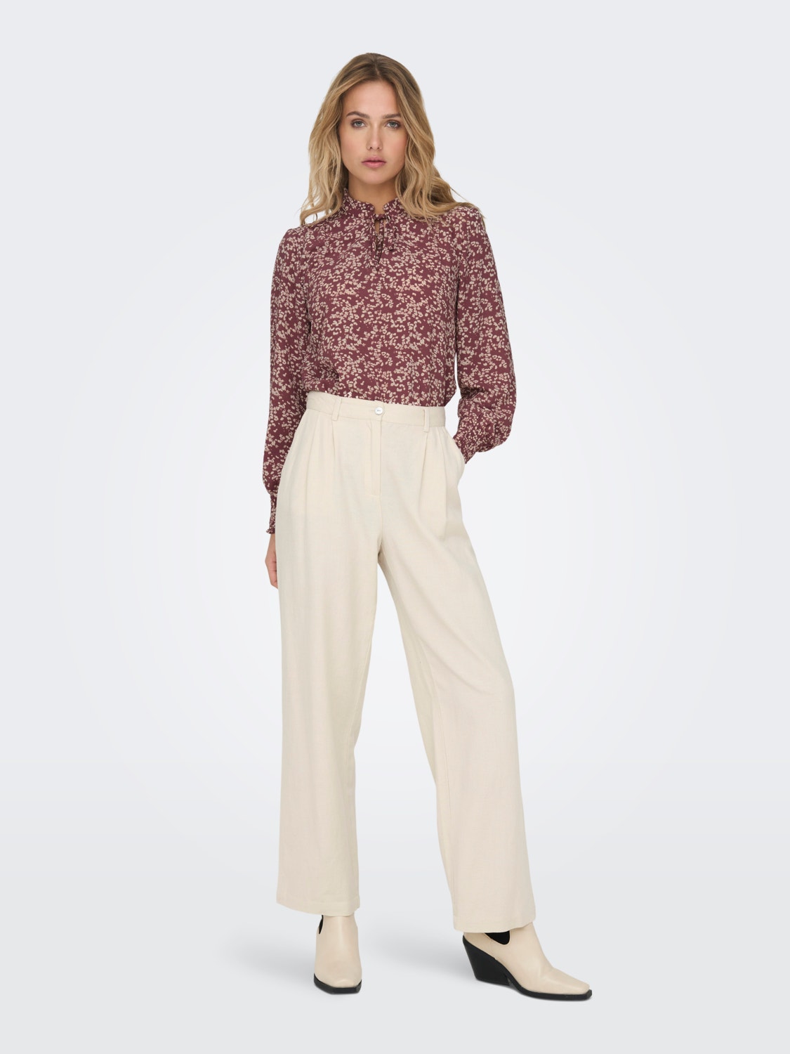 ONLY Relaxed fit O-pääntie Topit -Rose Brown - 15272328