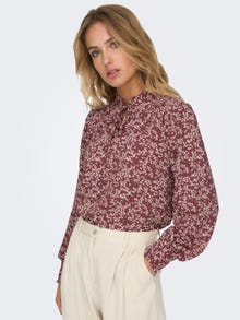 ONLY Relaxed fit O-hals Top -Rose Brown - 15272328
