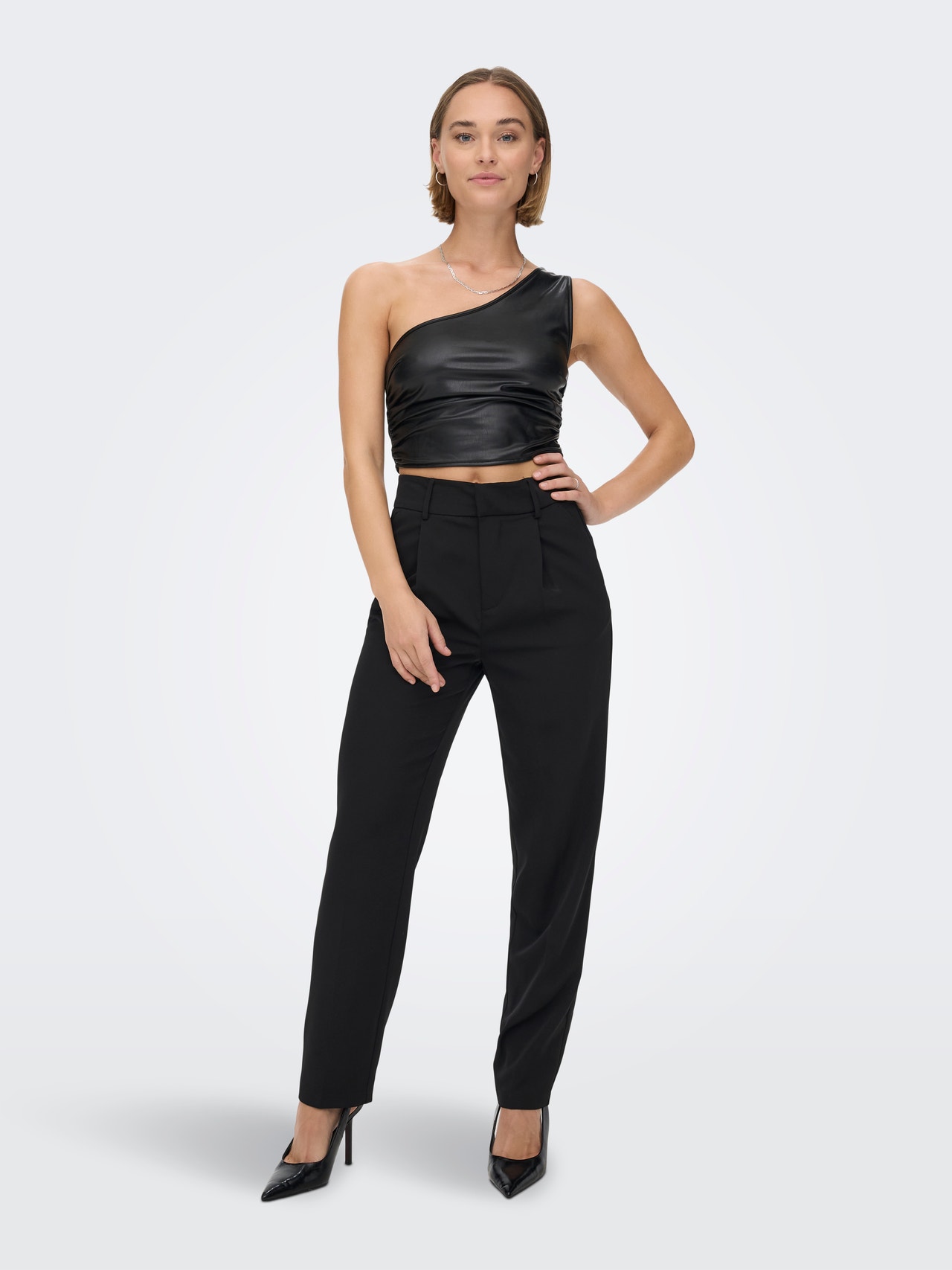 Cropped Fit One Shoulder Top with 30% discount!