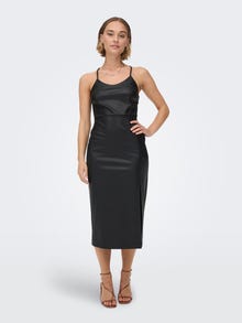 ONLY Faux leather Dress -Black - 15272371