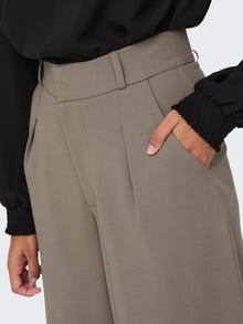 ONLY Pantalons Wide Leg Fit Taille haute -Driftwood - 15272394