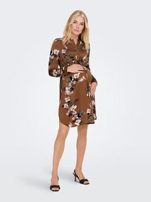 ONLY Regular Fit V-Neck Maternity Short dress -Argan Oil - 15272440