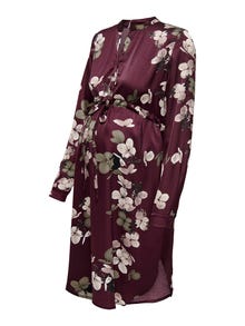 ONLY Mama long sleeved Dress -Winetasting - 15272440