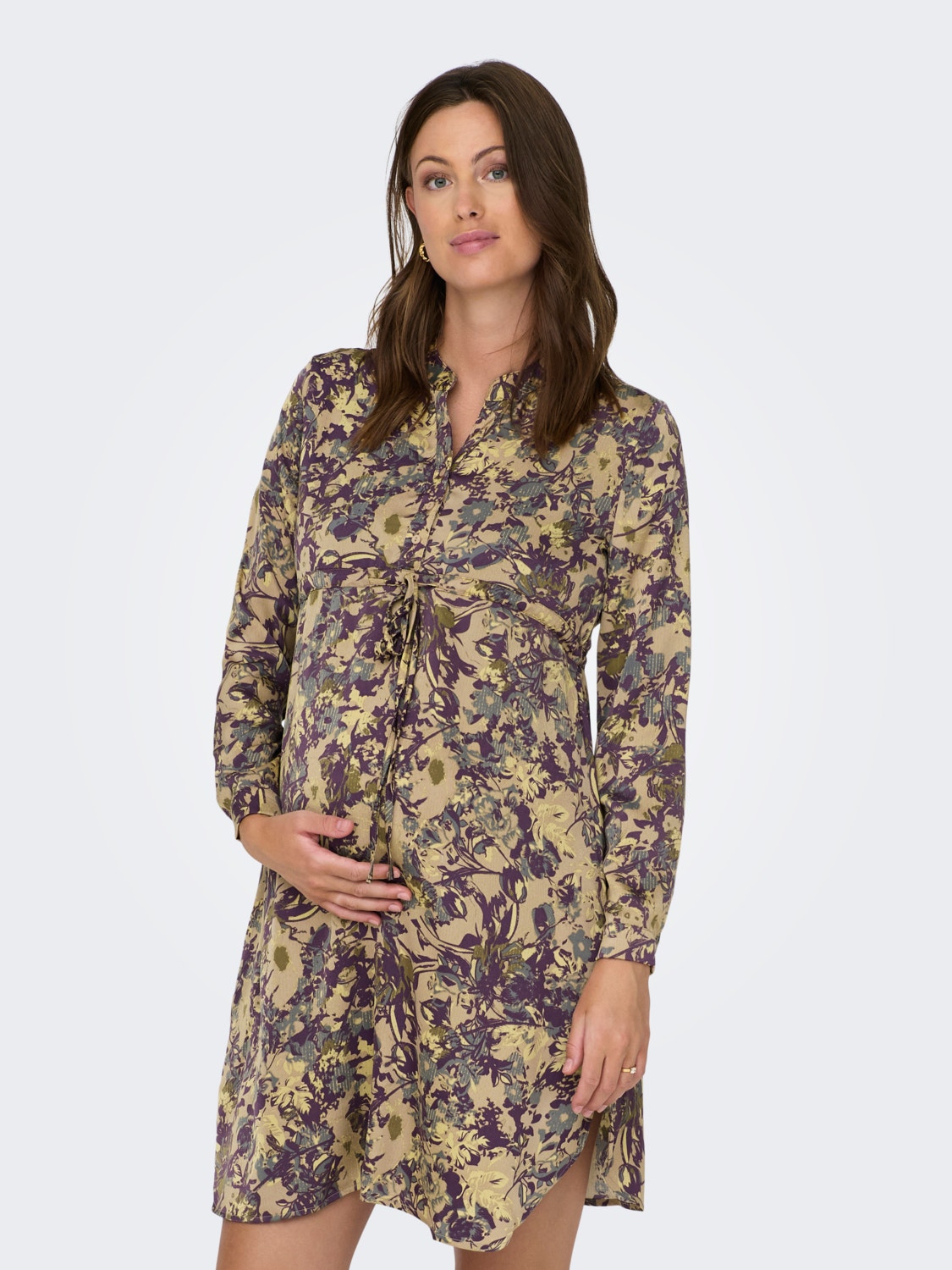 ONLY Regular Fit V-Neck Maternity Short dress -Amphora - 15272440