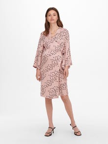 ONLY Regular Fit V-Neck Maternity Short dress -Ash Rose - 15272441