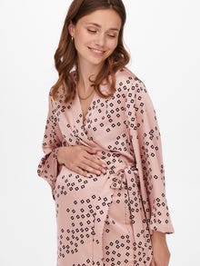ONLY Normal geschnitten V-Ausschnitt Maternity Kurzes Kleid -Ash Rose - 15272441