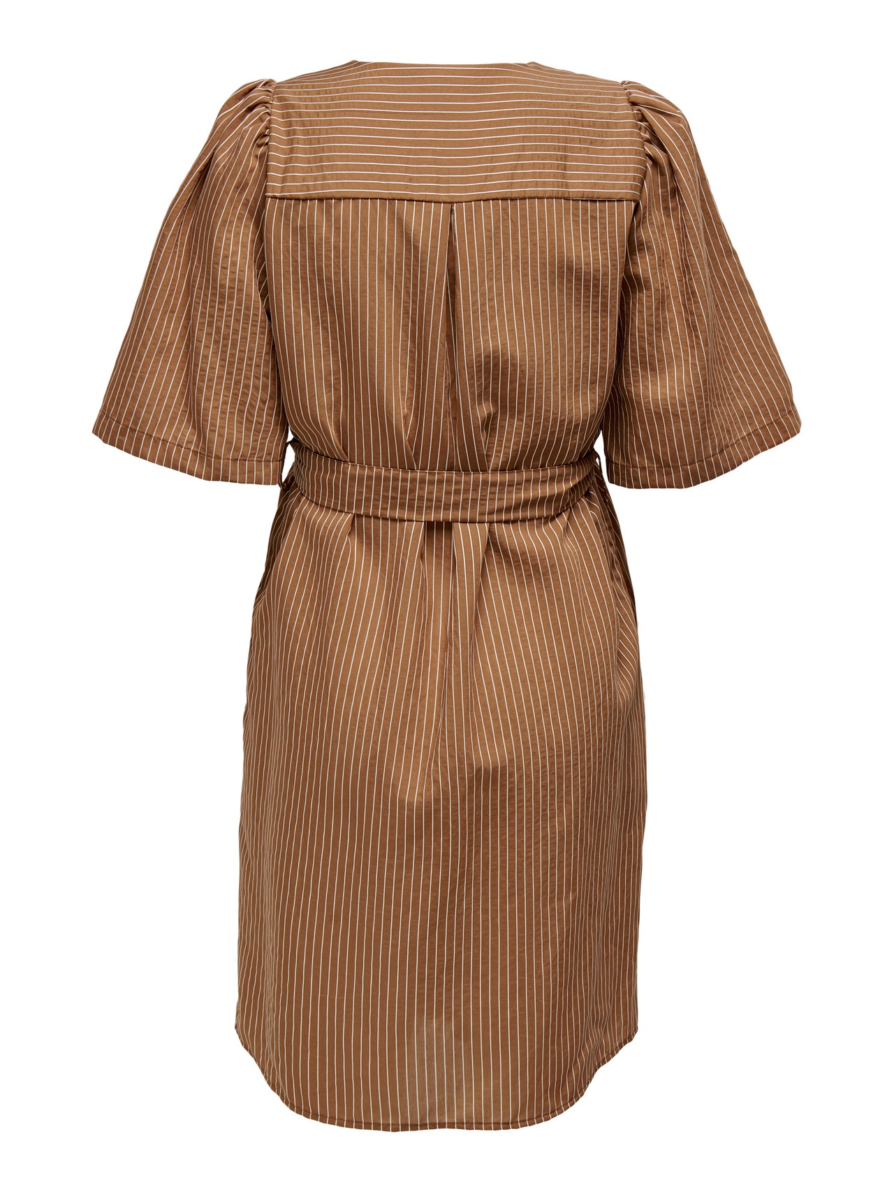 ONLY Puff sleeved Dress -Tobacco Brown - 15272446