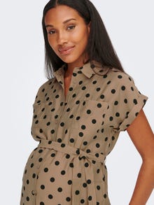 ONLY Mama - À manches courtes Robe-chemise -Tannin - 15272448