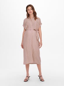 ONLY Mama kortärmad Skjortklänning -Dawn Pink - 15272455